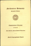 Commencement Program, 1933 by Northeastern University Springfield Division
