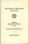 Commencement Program, 1936 by Northeastern University Springfield Division