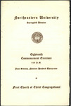 Commencement Program, 1939 by Northeastern University Springfield Division