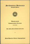Commencement Program, 1943 by Northeastern University Springfield Division