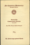 Commencement Program, 1946 by Northeastern University Springfield Division
