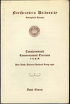 Commencement Program, 1948 by Northeastern University Springfield Division
