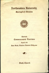 Commencement Program, 1951 by Northeastern University Springfield Division