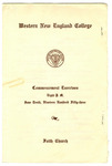 Commencement Program, 1953 by Western New England College