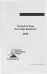 Entering Students, 1996 by Western New England College. School of Law