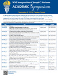 Academic Symposium At-a-Glance and Map