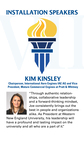 Installation Speaker: Kim Kinsley