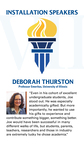 Installation Speaker: Deborah Thurston