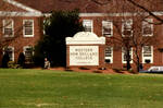 College Sign by Western New England College
