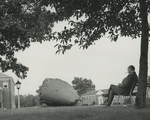 Sitting by the rock, undated by Western New England College